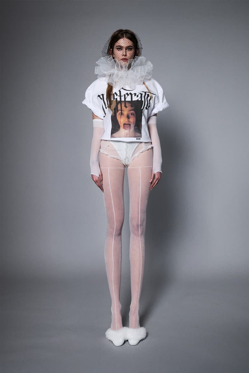 GCDS lily rose depp fall winter 2025 lookbook milan fashion week nosferatu limited edition t shirt