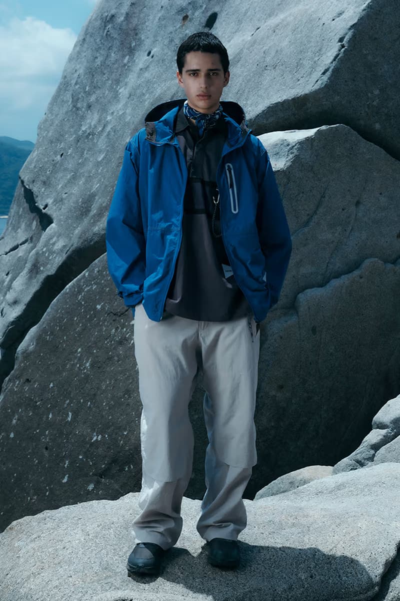 Gramicci x and wander Reveal Third Outdoor-Focused Collaboration climbing technical Ikeuchi Keita and Mori Mihoko nylon jacket windbreaker