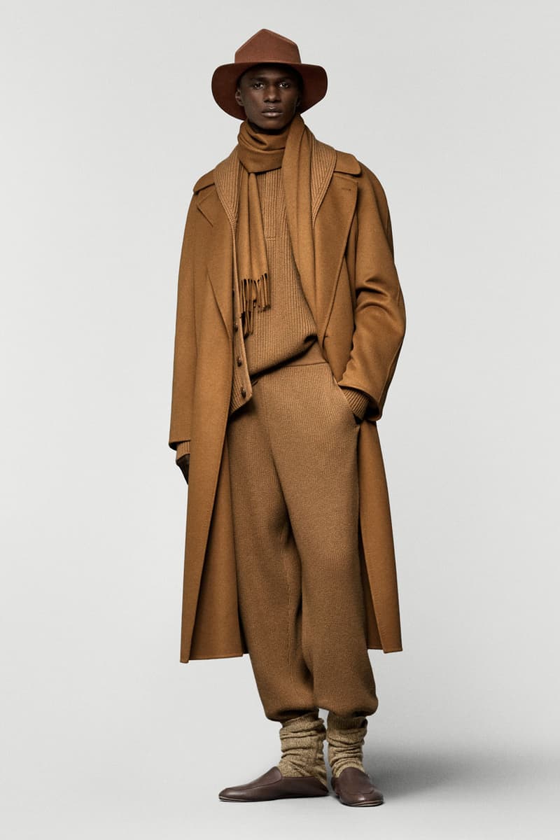 Loro piana fall winter 2025 2026 collection milan fashion week equestrian hunting jackets parka merino wool cashmere boots leather satin suit suede cheviot spagna jacket cape 