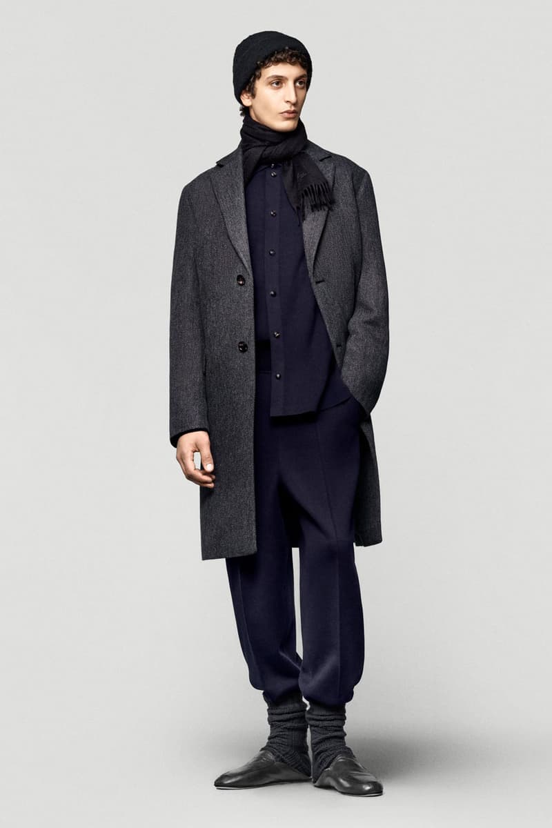 Loro piana fall winter 2025 2026 collection milan fashion week equestrian hunting jackets parka merino wool cashmere boots leather satin suit suede cheviot spagna jacket cape 