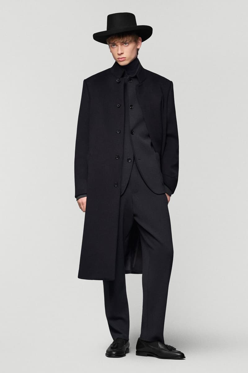 Loro piana fall winter 2025 2026 collection milan fashion week equestrian hunting jackets parka merino wool cashmere boots leather satin suit suede cheviot spagna jacket cape 