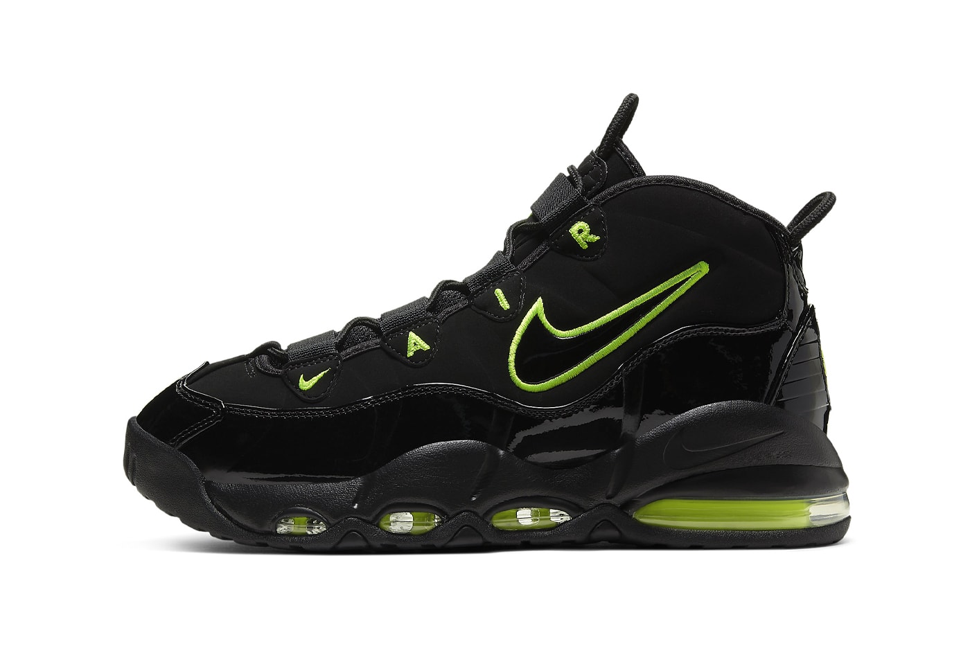 Nike Air Max Uptempo 95 "Black Volt" CK0892-001 Release Info swoosh archive sneaker high top basketball shoe 