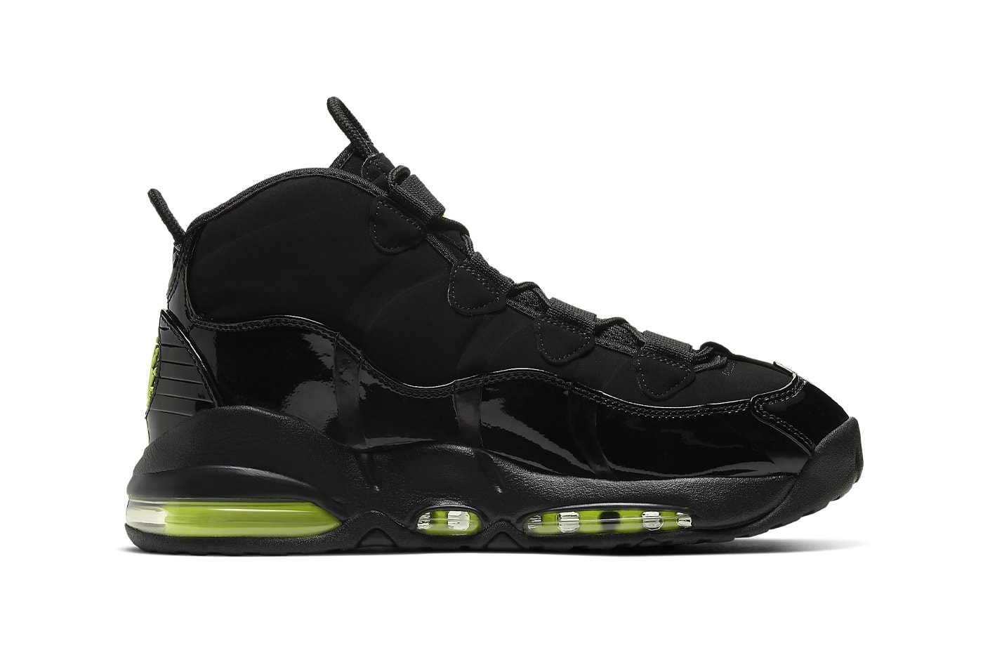 Nike Air Max Uptempo 95 "Black Volt" CK0892-001 Release Info swoosh archive sneaker high top basketball shoe 