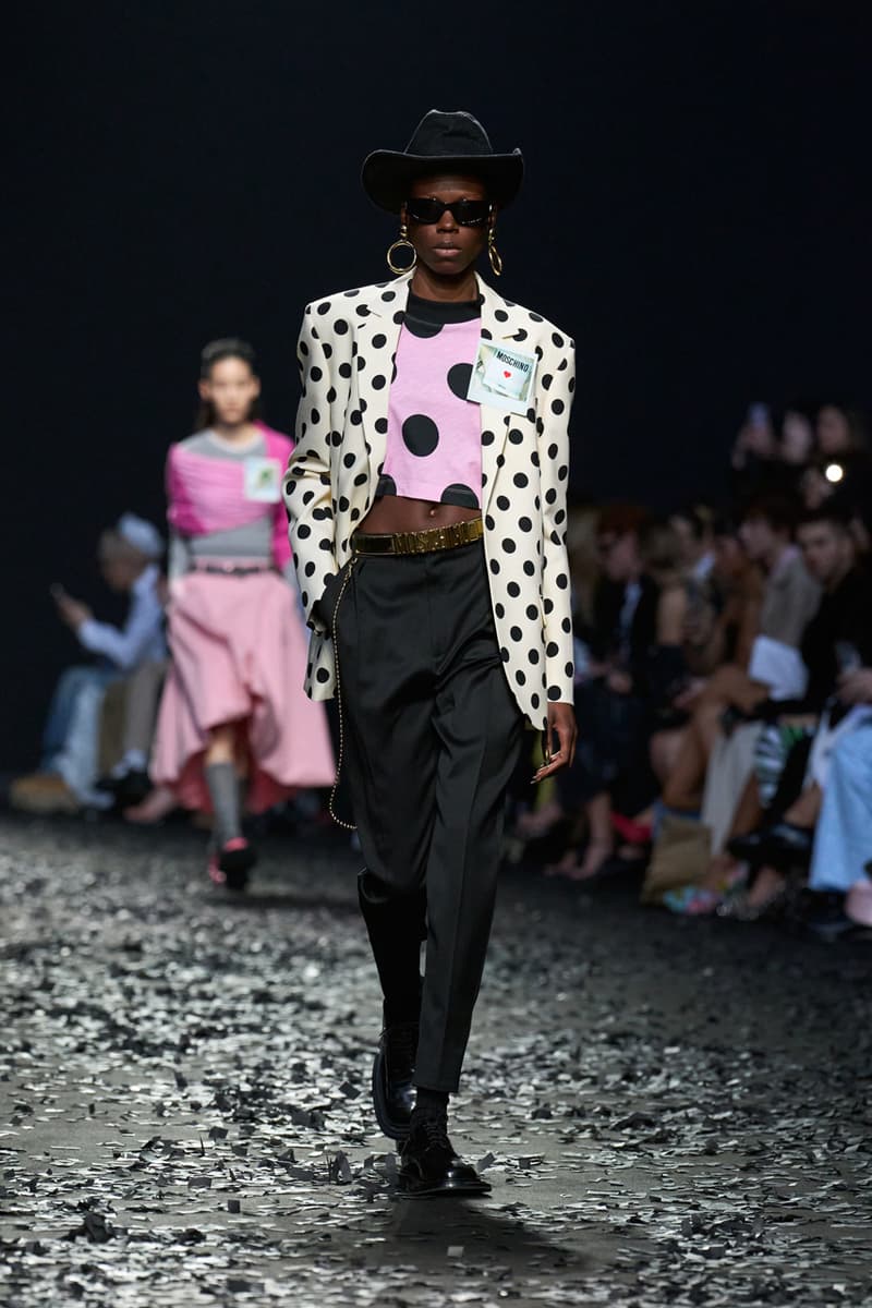 moschino fall winter 2025 runway colllection Adrian Appiolaza