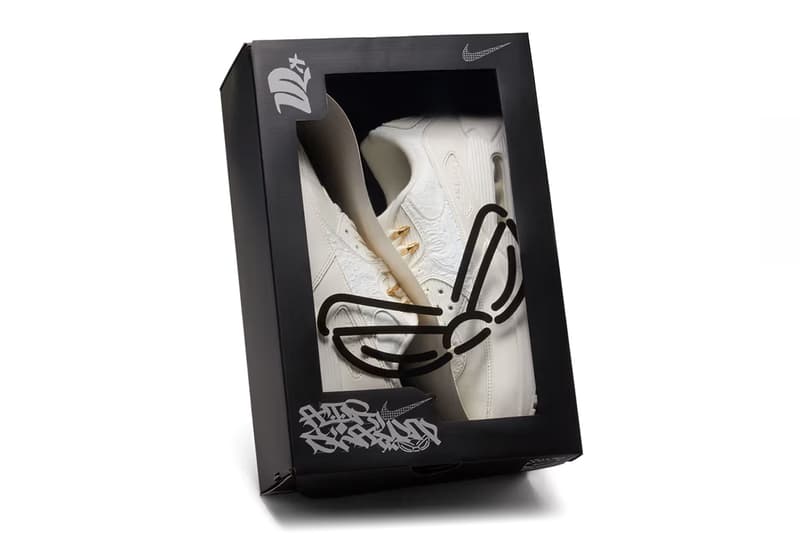Olaolu Slawn Nike Air Max 90 Collaboration Sneakers Trainers Shoes Fashion Streetwear Artwork London UK Shoreditch Pop-Up