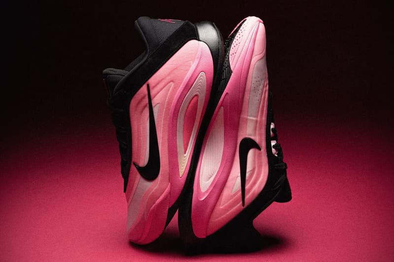 Nike A'One "Black/Hyper Pink" Has an Official Release Date aja wilson swoosh basketball las vegas aces wnba bam adebayo FZ8605-001