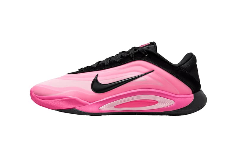Nike A'One "Black/Hyper Pink" Has an Official Release Date aja wilson swoosh basketball las vegas aces wnba bam adebayo FZ8605-001 leo lights 