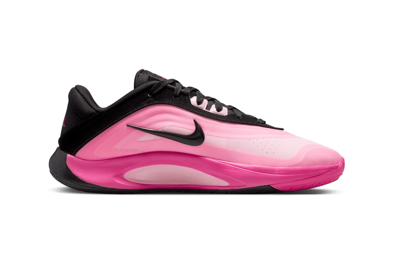 Nike A'One "Black/Hyper Pink" Has an Official Release Date aja wilson swoosh basketball las vegas aces wnba bam adebayo FZ8605-001 leo lights 