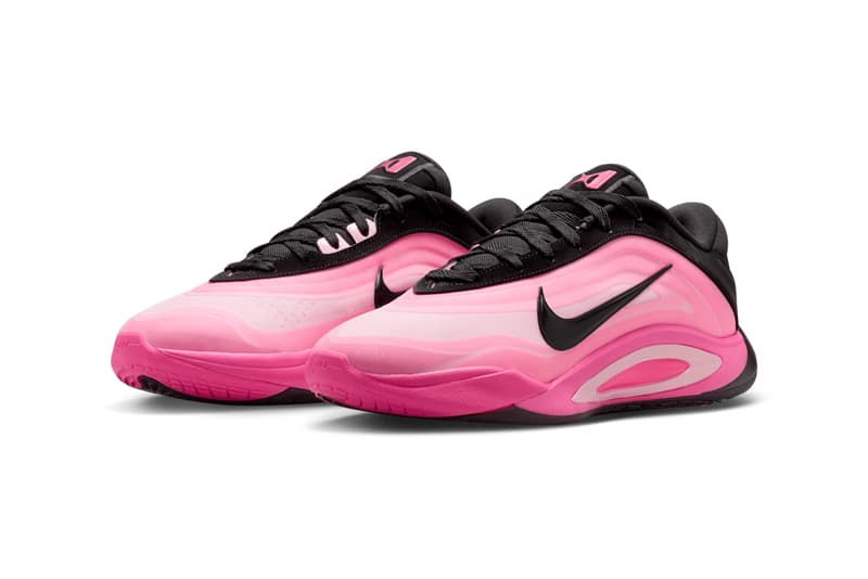 Nike A'One "Black/Hyper Pink" Has an Official Release Date aja wilson swoosh basketball las vegas aces wnba bam adebayo FZ8605-001 leo lights 