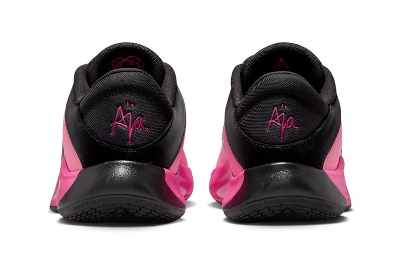 Nike A'One "Black/Hyper Pink" Has an Official Release Date aja wilson swoosh basketball las vegas aces wnba bam adebayo FZ8605-001 leo lights 