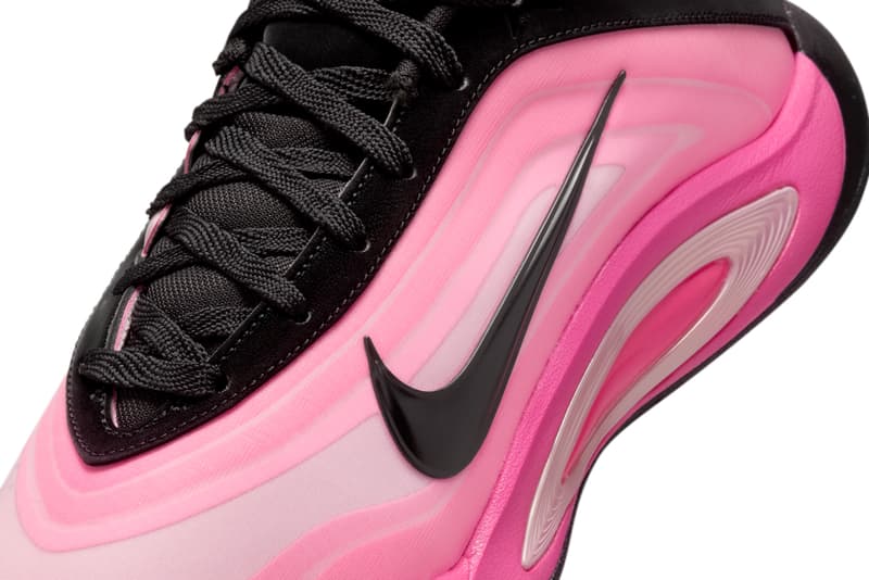 Nike A'One "Black/Hyper Pink" Has an Official Release Date aja wilson swoosh basketball las vegas aces wnba bam adebayo FZ8605-001 leo lights 