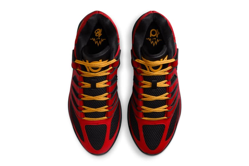 Nike KD 18 "Air Bakin" Has a Spring 2025 Release Date HV1992-600 Fire Red/Black-Amarillo kevin durant phoenix suns swoosh easy money sniper 
