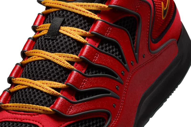 Nike KD 18 "Air Bakin" Has a Spring 2025 Release Date HV1992-600 Fire Red/Black-Amarillo kevin durant phoenix suns swoosh easy money sniper 