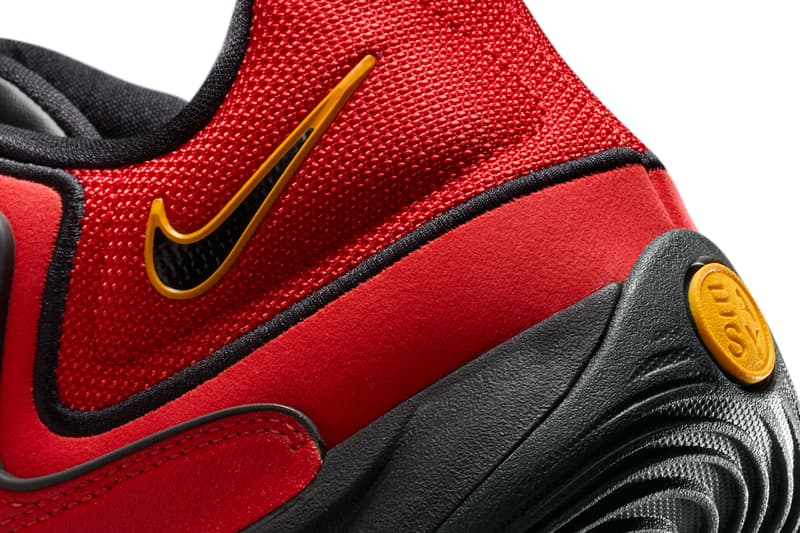 Nike KD 18 "Air Bakin" Has a Spring 2025 Release Date HV1992-600 Fire Red/Black-Amarillo kevin durant phoenix suns swoosh easy money sniper