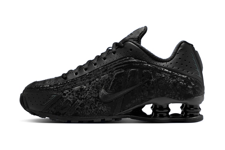 Official Look at the Nike Shox R4 "Black Floral"