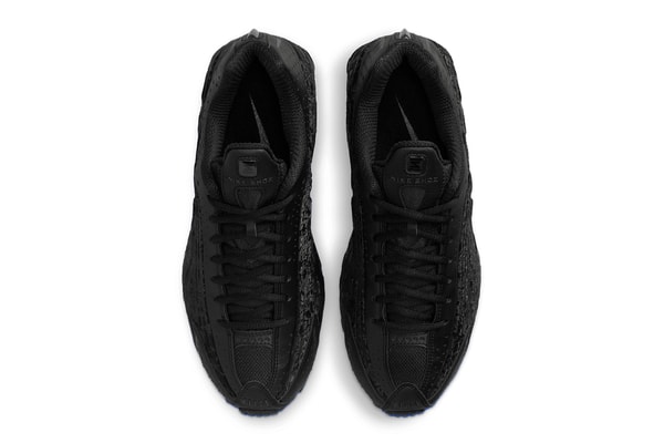 Nike Shox R4 "Black Floral" Black/Dark Smoke Grey HV1992-600 april 1 april fools sneakers martine rose swoosh retro