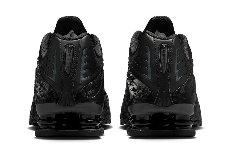 Nike Shox R4 "Black Floral" Black/Dark Smoke Grey HV1992-600 april 1 april fools sneakers martine rose swoosh retro