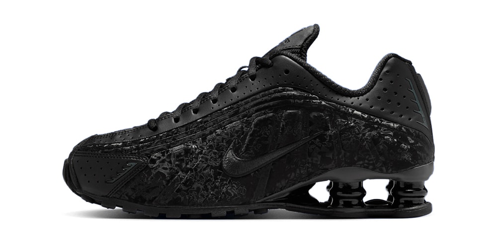 Official Look at the Nike Shox R4 "Black Floral"