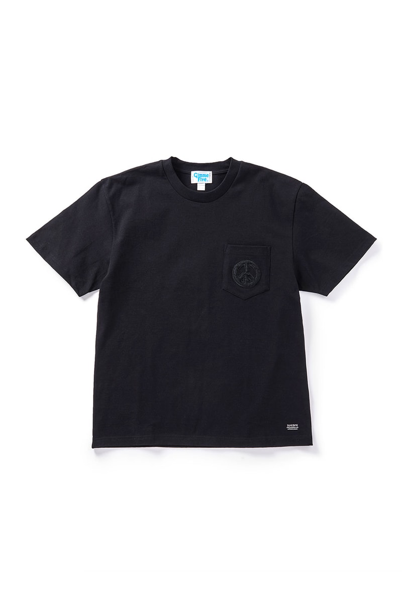SUICOKE x Gimme Five Collaboration Pilo “Camel” “Blue” “Black” Peace Pocket S/S Tee Release Info