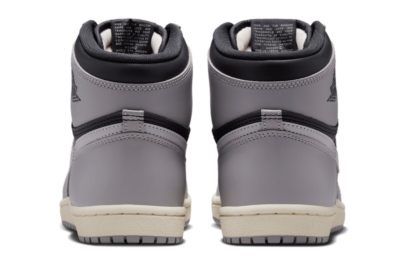 Air Jordan 1 Hi '85 "Irregular Shadow" Medium Grey-Black-Muslin HV6674-020 Summer 2025 swoosh jordan brand high top