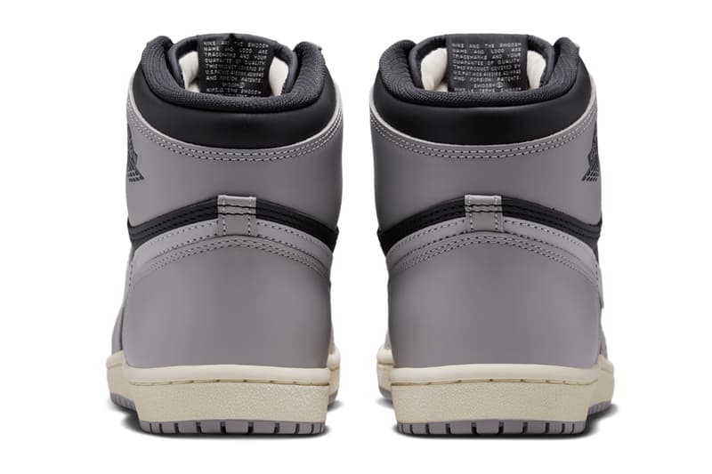 Air Jordan 1 Hi '85 "Irregular Shadow" Medium Grey-Black-Muslin HV6674-020 Summer 2025 swoosh jordan brand high top