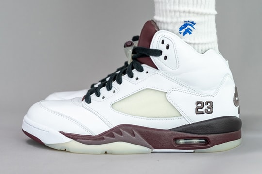 On-Foot Look at the A Ma Maniére x Air Jordan 5 "Violet Ore"