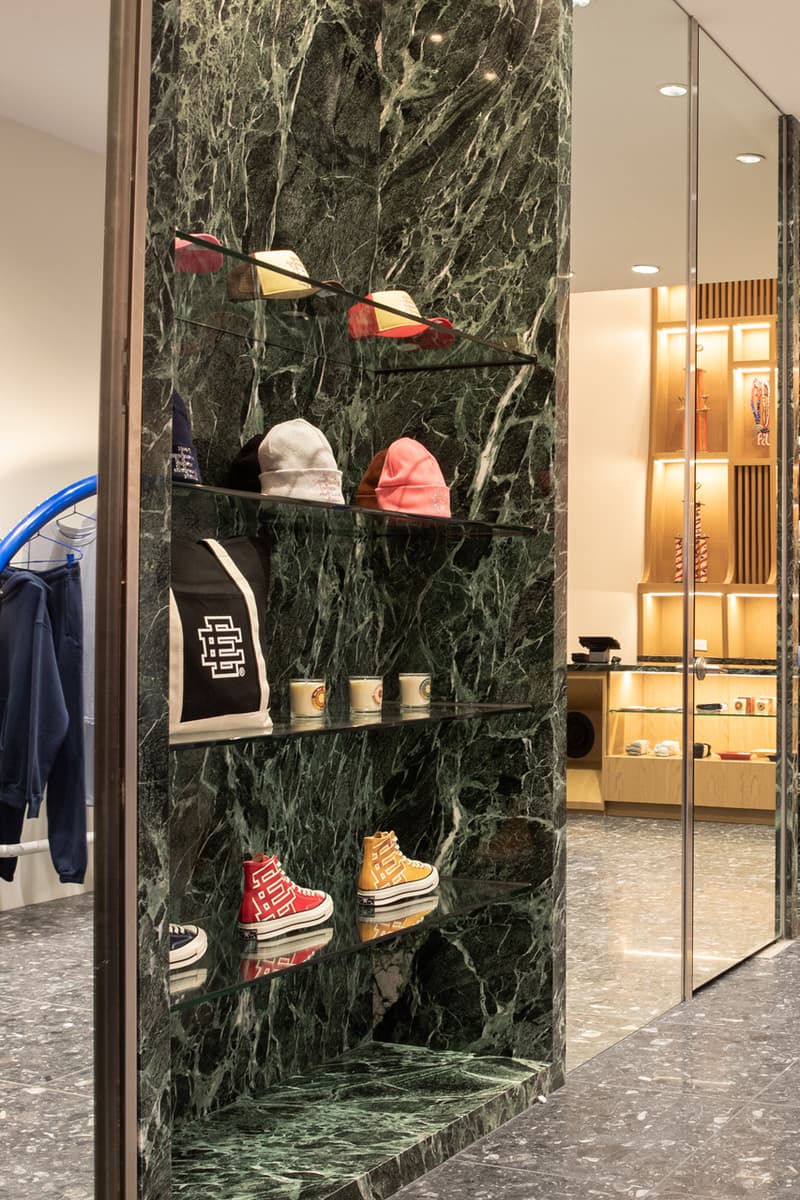 Eric Emanuel's Greene St. NYC Flagship Gets a Full Makeover reopening info new york city shorts mesh ee drop converse collab