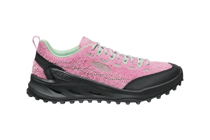 KEEN Jasper Zionic Spring 2025 Colorways Info "Granite Green/Gold Flame" "Safari/Giggle Pink" "Moonlight Mauve/Granite Green"