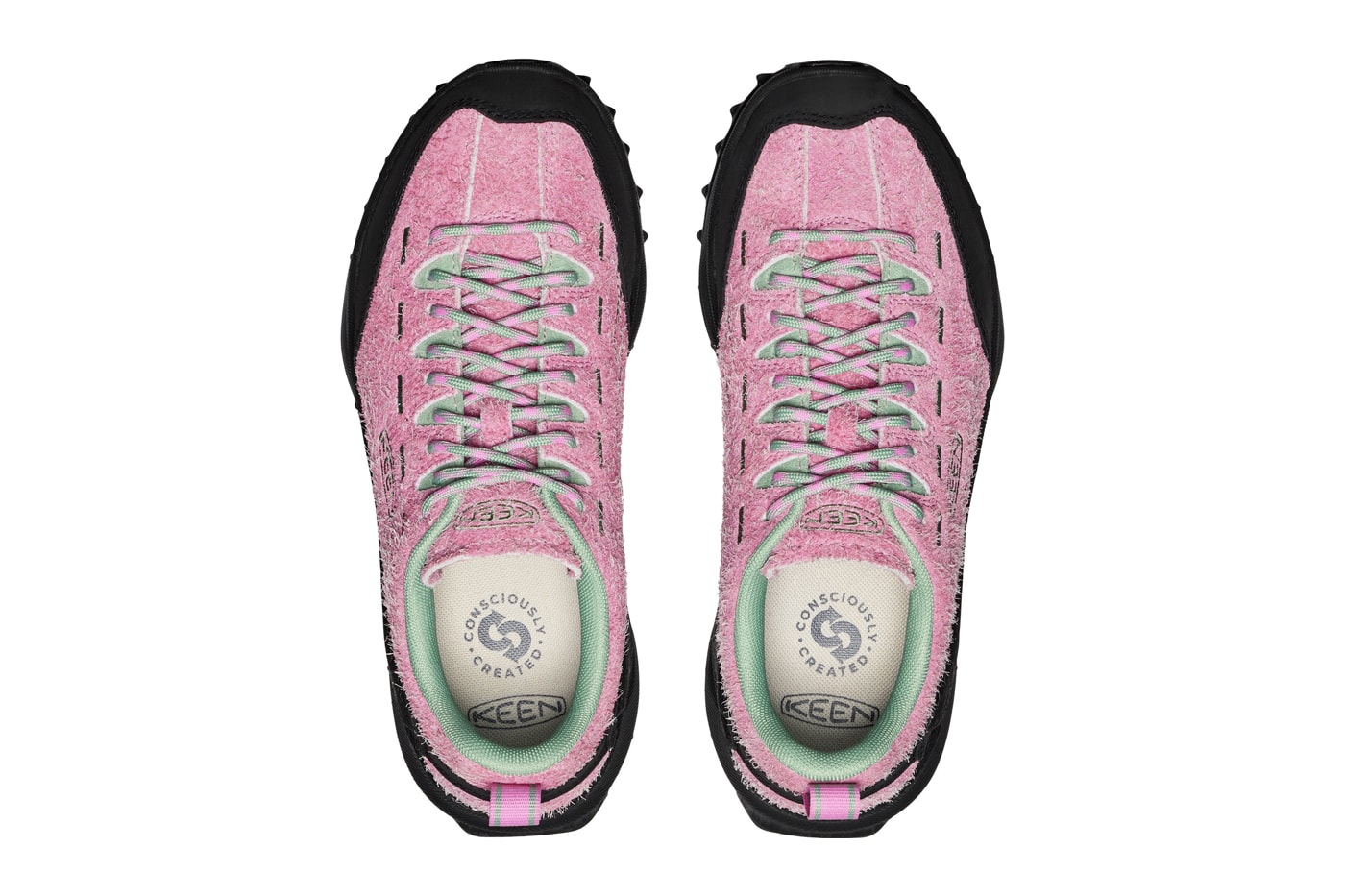 KEEN Jasper Zionic Spring 2025 Colorways Info "Granite Green/Gold Flame" "Safari/Giggle Pink" "Moonlight Mauve/Granite Green" 