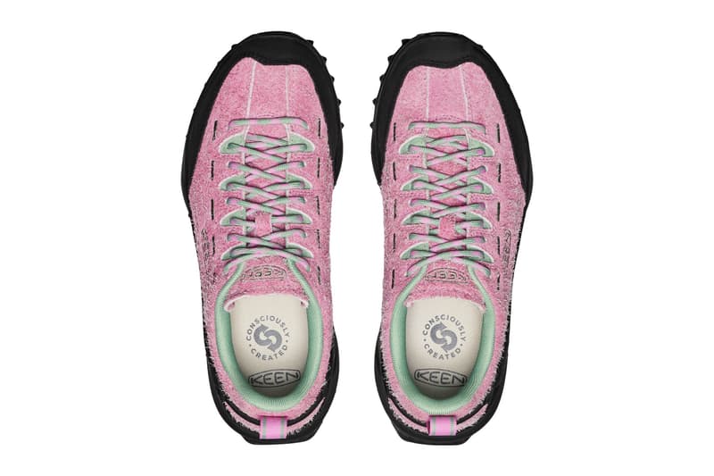 KEEN Jasper Zionic Spring 2025 Colorways Info "Granite Green/Gold Flame" "Safari/Giggle Pink" "Moonlight Mauve/Granite Green"