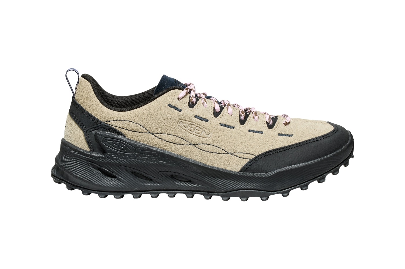 KEEN Jasper Zionic Spring 2025 Colorways Info "Granite Green/Gold Flame" "Safari/Giggle Pink" "Moonlight Mauve/Granite Green" 
