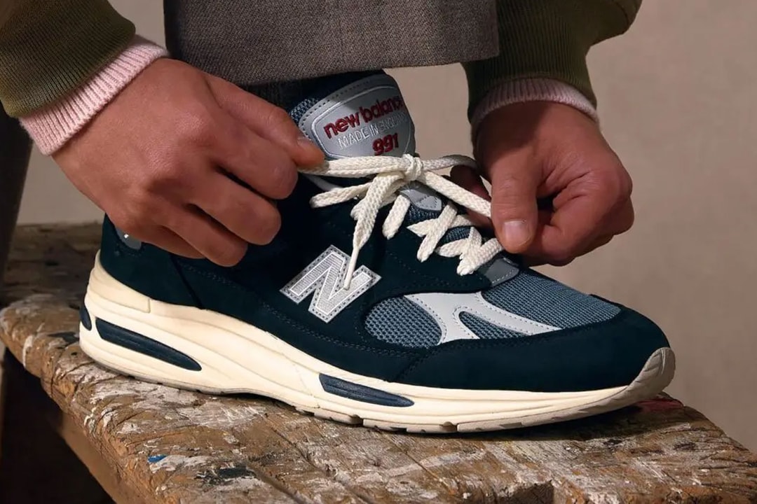 The New Balance 991v2 MADE in UK Lands in "Vintage Navy"