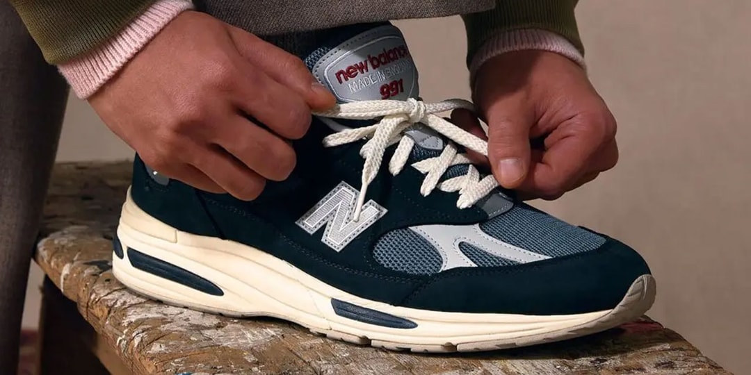 The New Balance 991v2 MADE in UK Lands in "Vintage Navy"