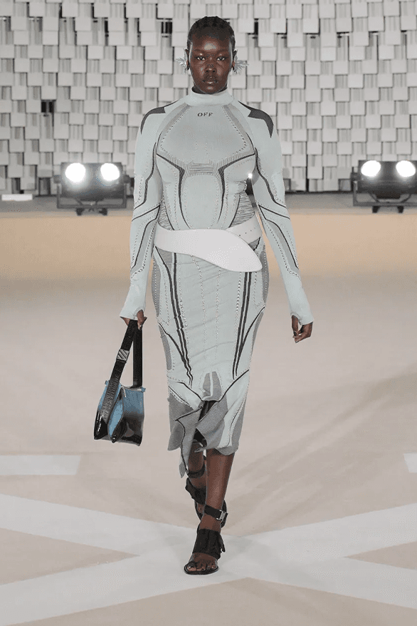 Off-White™ Fall Winter 2025 Paris Fashion Week ib kamara womenswear menswear doja cat burna boy runway show