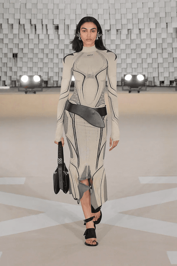 Off-White™ Fall Winter 2025 Paris Fashion Week ib kamara womenswear menswear doja cat burna boy runway show