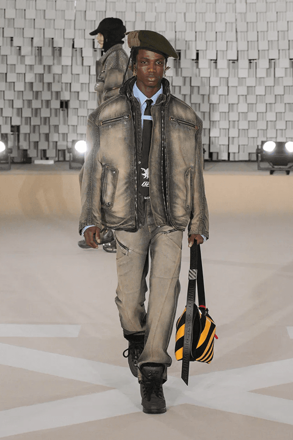 Off-White™ Fall Winter 2025 Paris Fashion Week ib kamara womenswear menswear doja cat burna boy runway show
