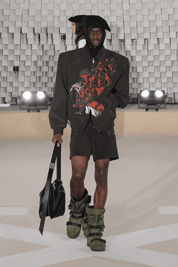 Off-White™ Fall Winter 2025 Paris Fashion Week ib kamara womenswear menswear doja cat burna boy runway show
