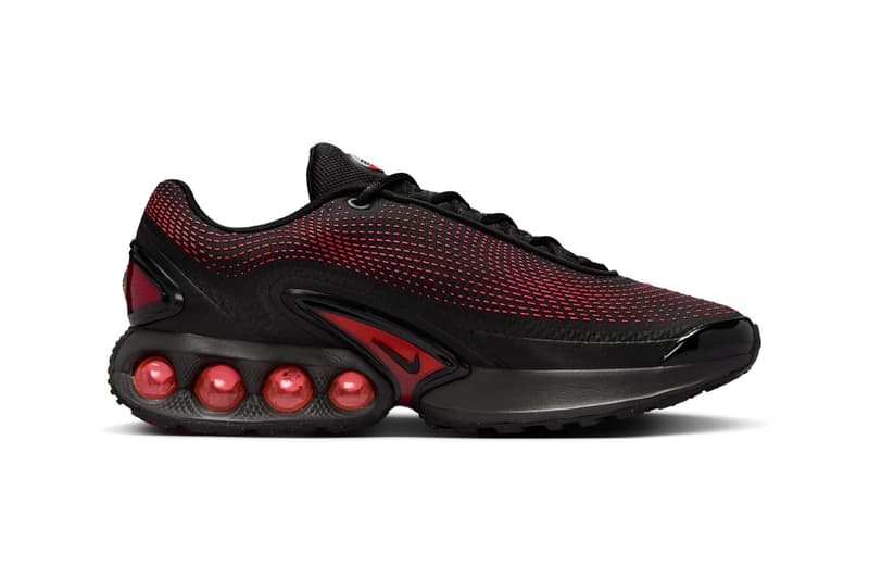 Official Look at the Nike Air Max DN "Bred" HV5235-002 black bright crimson swoosh