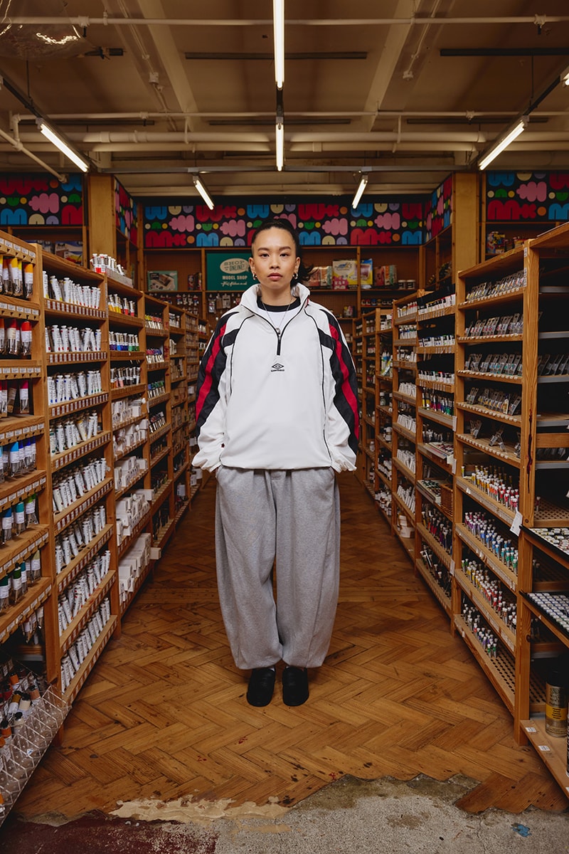 umbro football fashion sportswear collection spring summer 2025 bloke blokecore trend soccer heritage manchester united kingdom inspired palace supreme aries collaborations