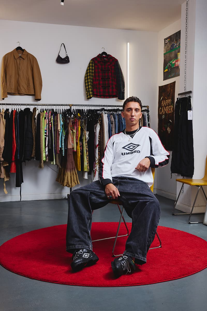 umbro football fashion sportswear collection spring summer 2025 bloke blokecore trend soccer heritage manchester united kingdom inspired palace supreme aries collaborations