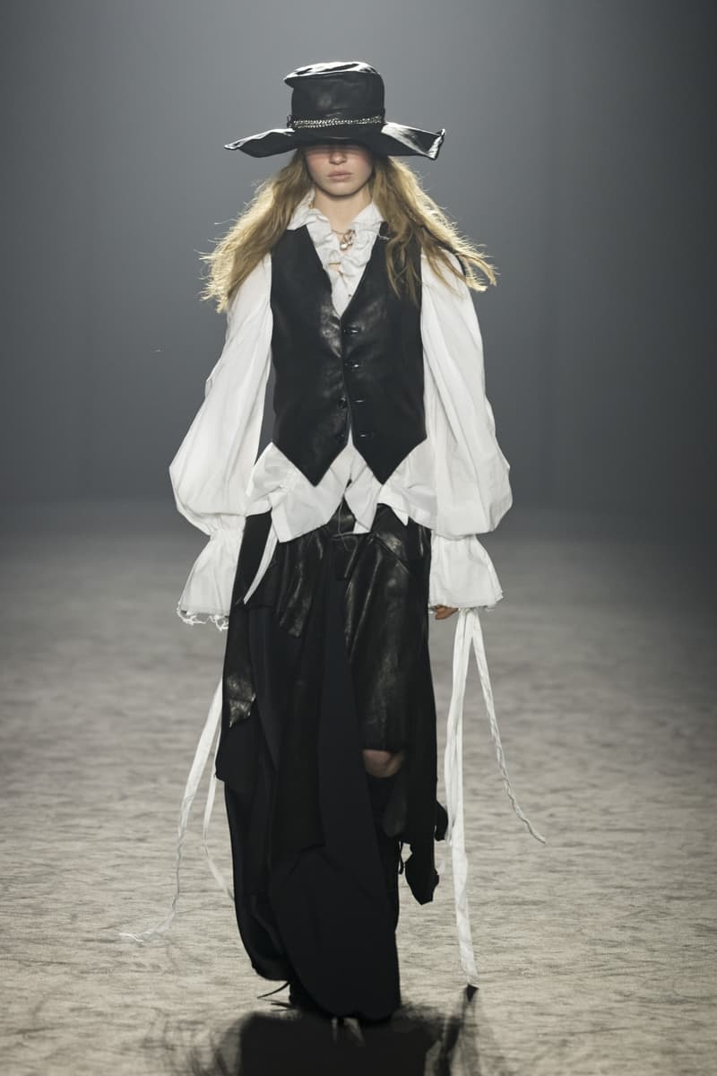 Ann Demeulemeester Fall Winter 2025 Paris Fashion Week womenswear menswear runway show Stefano Gallici