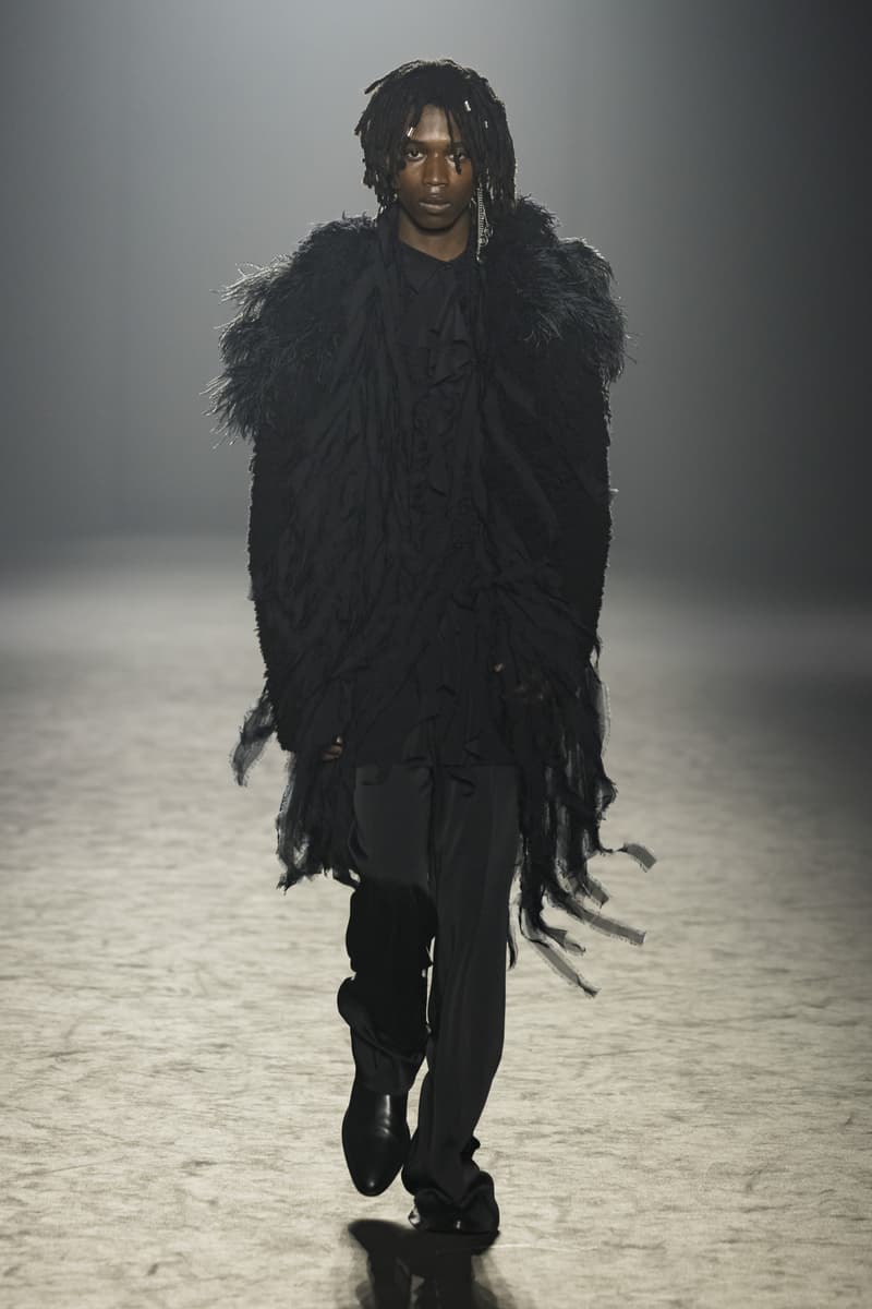 Ann Demeulemeester Fall Winter 2025 Paris Fashion Week womenswear menswear runway show Stefano Gallici