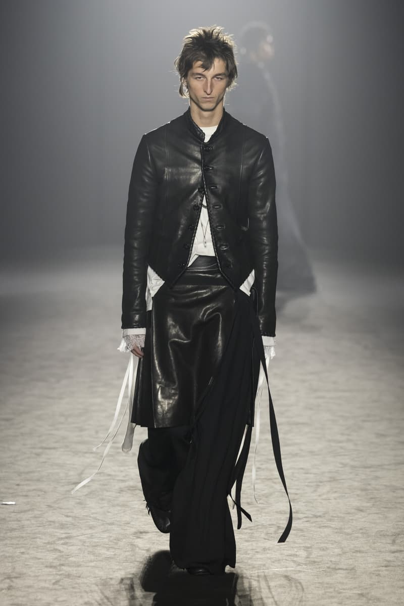 Ann Demeulemeester Fall Winter 2025 Paris Fashion Week womenswear menswear runway show Stefano Gallici