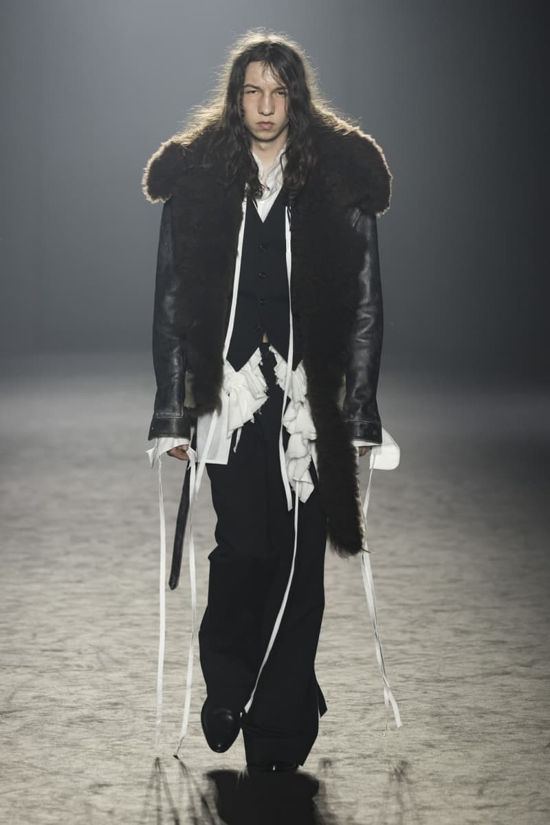 Ann Demeulemeester Fall Winter 2025 Paris Fashion Week womenswear menswear runway show Stefano Gallici