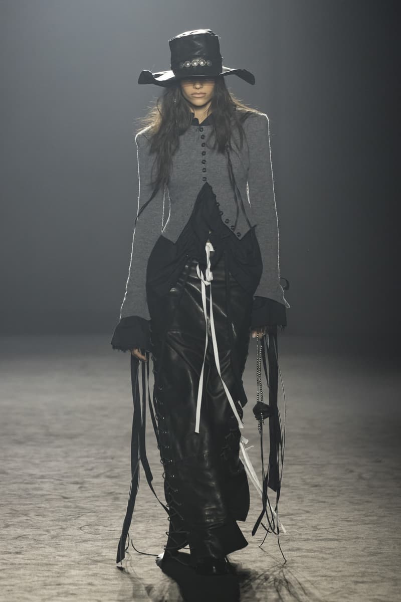 Ann Demeulemeester Fall Winter 2025 Paris Fashion Week womenswear menswear runway show Stefano Gallici