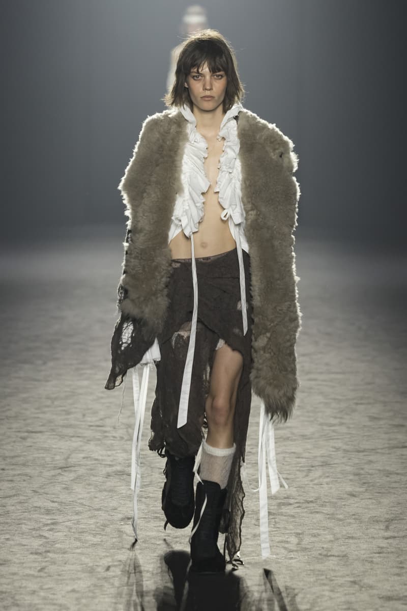 Ann Demeulemeester Fall Winter 2025 Paris Fashion Week womenswear menswear runway show Stefano Gallici