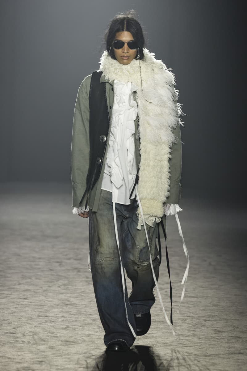 Ann Demeulemeester Fall Winter 2025 Paris Fashion Week womenswear menswear runway show Stefano Gallici