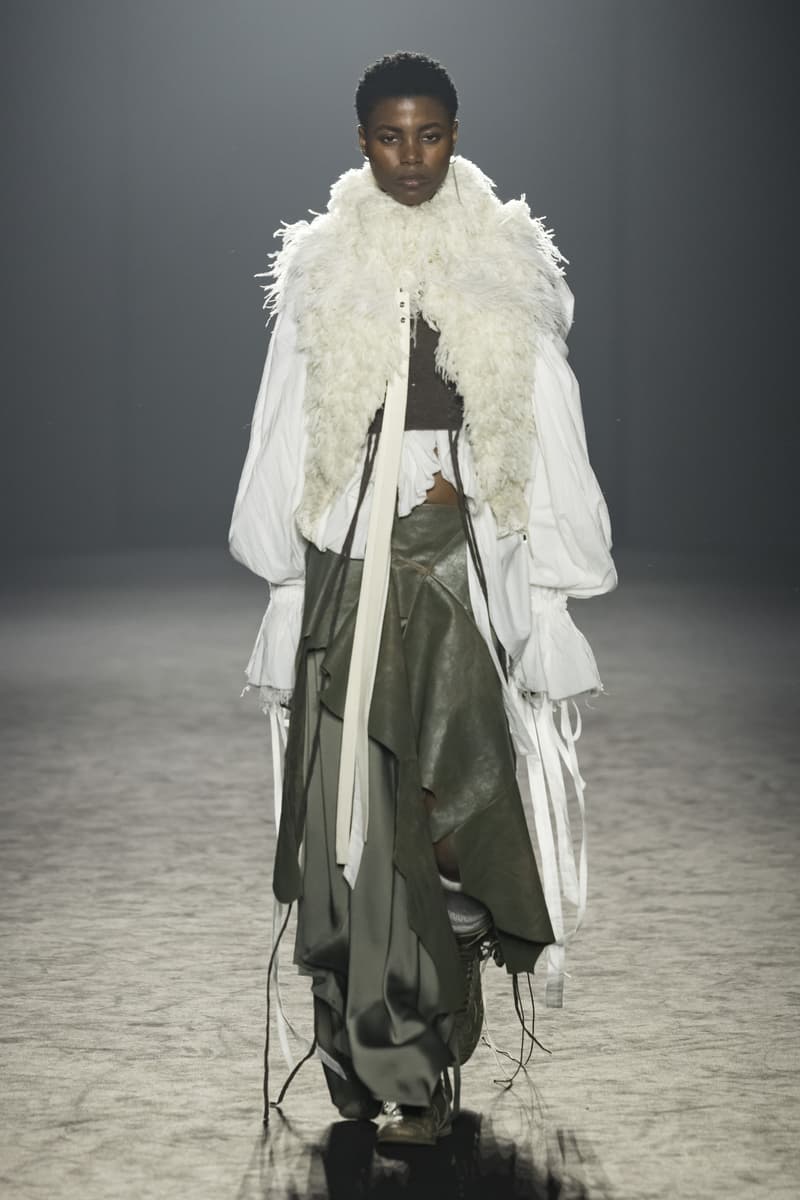 Ann Demeulemeester Fall Winter 2025 Paris Fashion Week womenswear menswear runway show Stefano Gallici