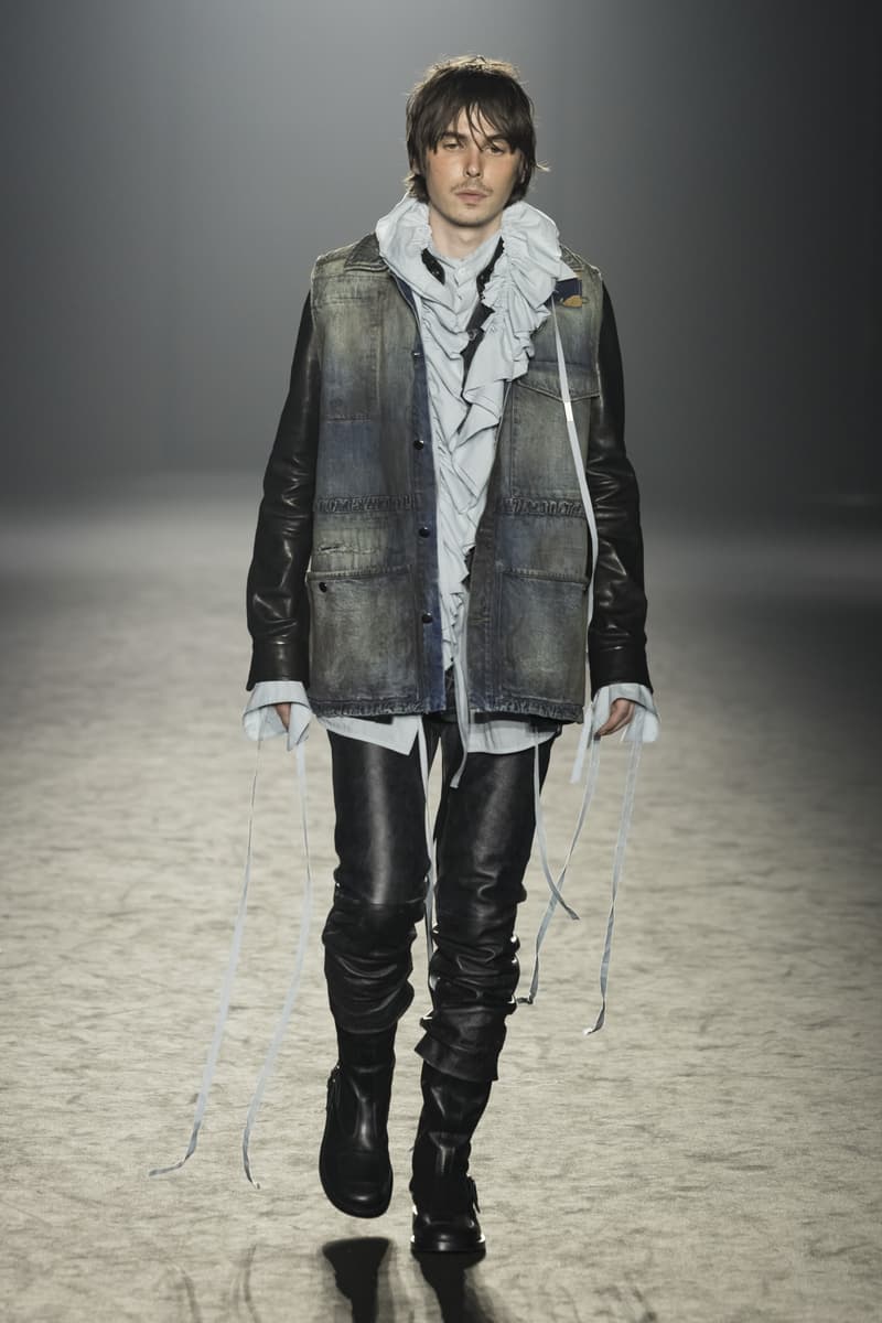 Ann Demeulemeester Fall Winter 2025 Paris Fashion Week womenswear menswear runway show Stefano Gallici