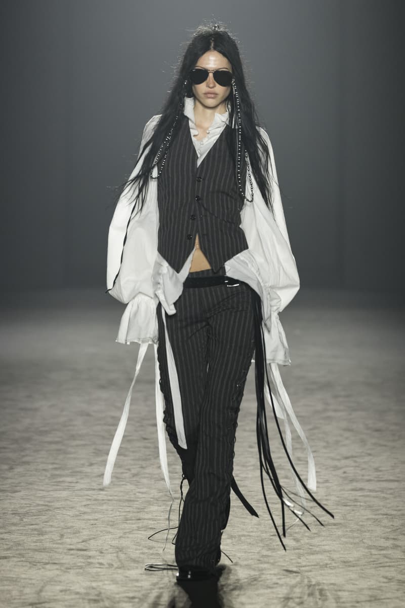 Ann Demeulemeester Fall Winter 2025 Paris Fashion Week womenswear menswear runway show Stefano Gallici